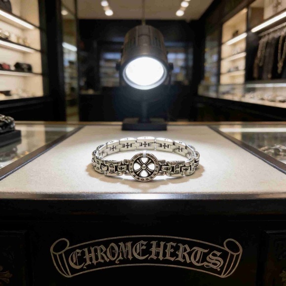 Chrome Hearts Jewelry - Chrome Hearts Flower Cross Bracelet Size 20cm